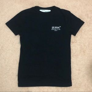 off-white 2017 LOGO TSHIRT, size XS, in Black